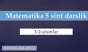 5 Sinf Matematika 1 Qism Javoblari 287 Misol