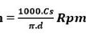 Rumus Rpm Pada Mesin Bubut